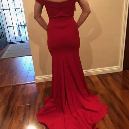 Mermaid Red Prom Dresses Wedding Party Dresses Formal Gowns Sweet 16 ...