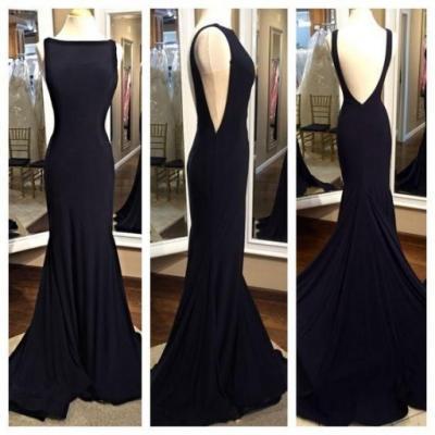 Black Prom Dress Evening Party Gown pst0897
