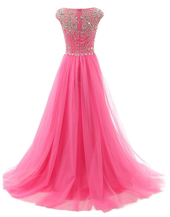 purple evening gown with sleeves