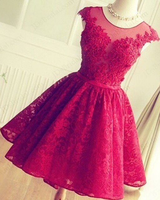 Lace Wedding Short Reception Dress