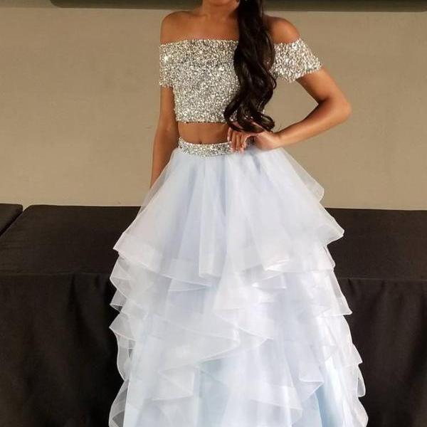 Two Pieces Prom Dress, Swe..