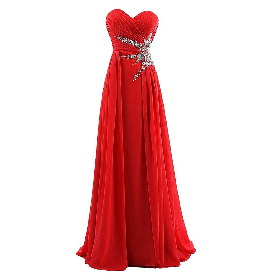 Red And Royal Blue Dress For Prom Pst0470 on Luulla