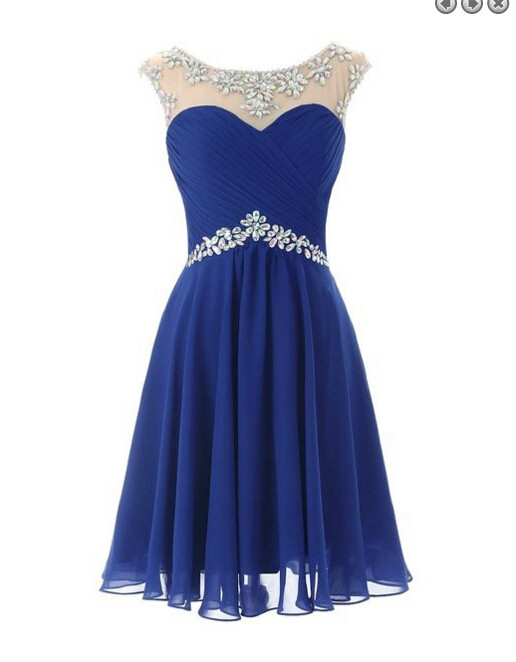 Blue Homecoming Dress Short Prom Party Dresses Pst0855 on Luulla